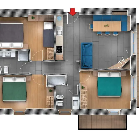 Apartament Casa Giusto *